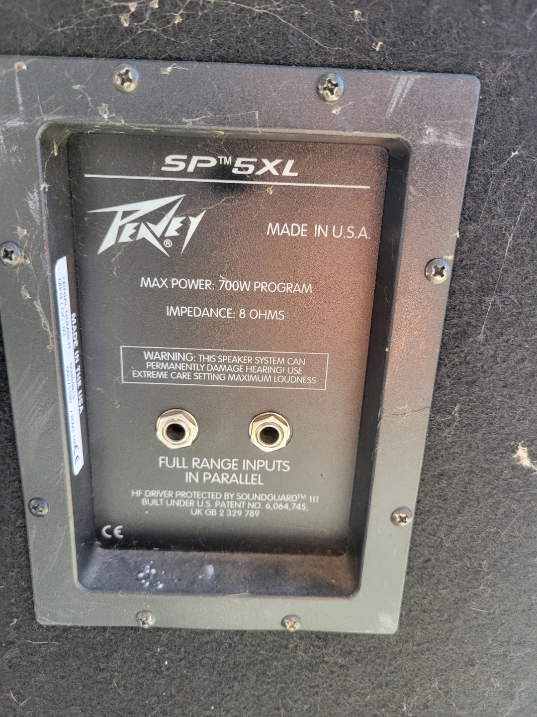 2-Peavey SP 5Xl Speaker - photo 3
