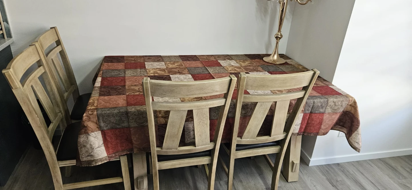 Extendable Dining Table Set with 4 chairs and 1 bench - photo 5