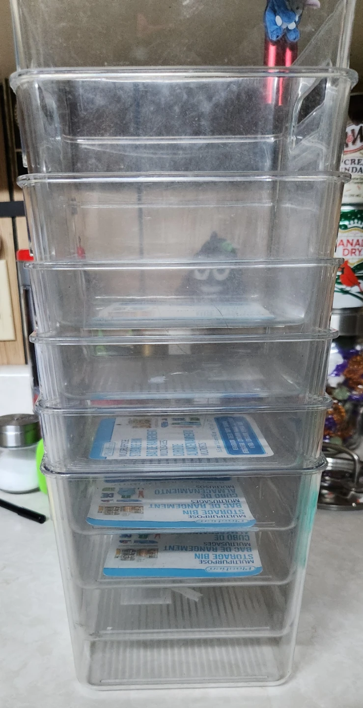 Plastic Elfa Storage Bins - Set of eight