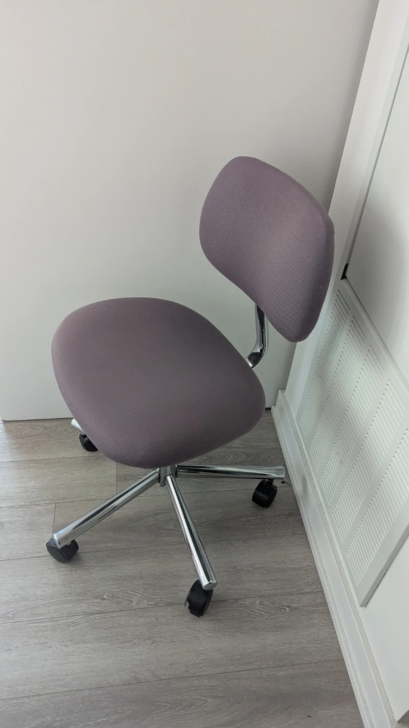 Mauve Rolling Office Chair