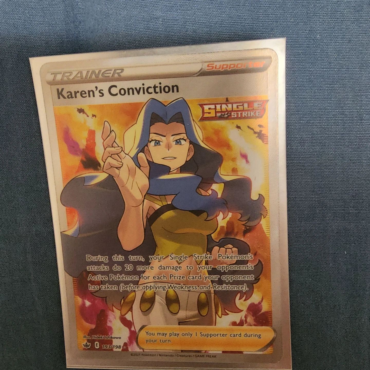 Pokemon Cards: Bronzong, Grimmsnarl VMAX, Karen's Conviction - photo 2