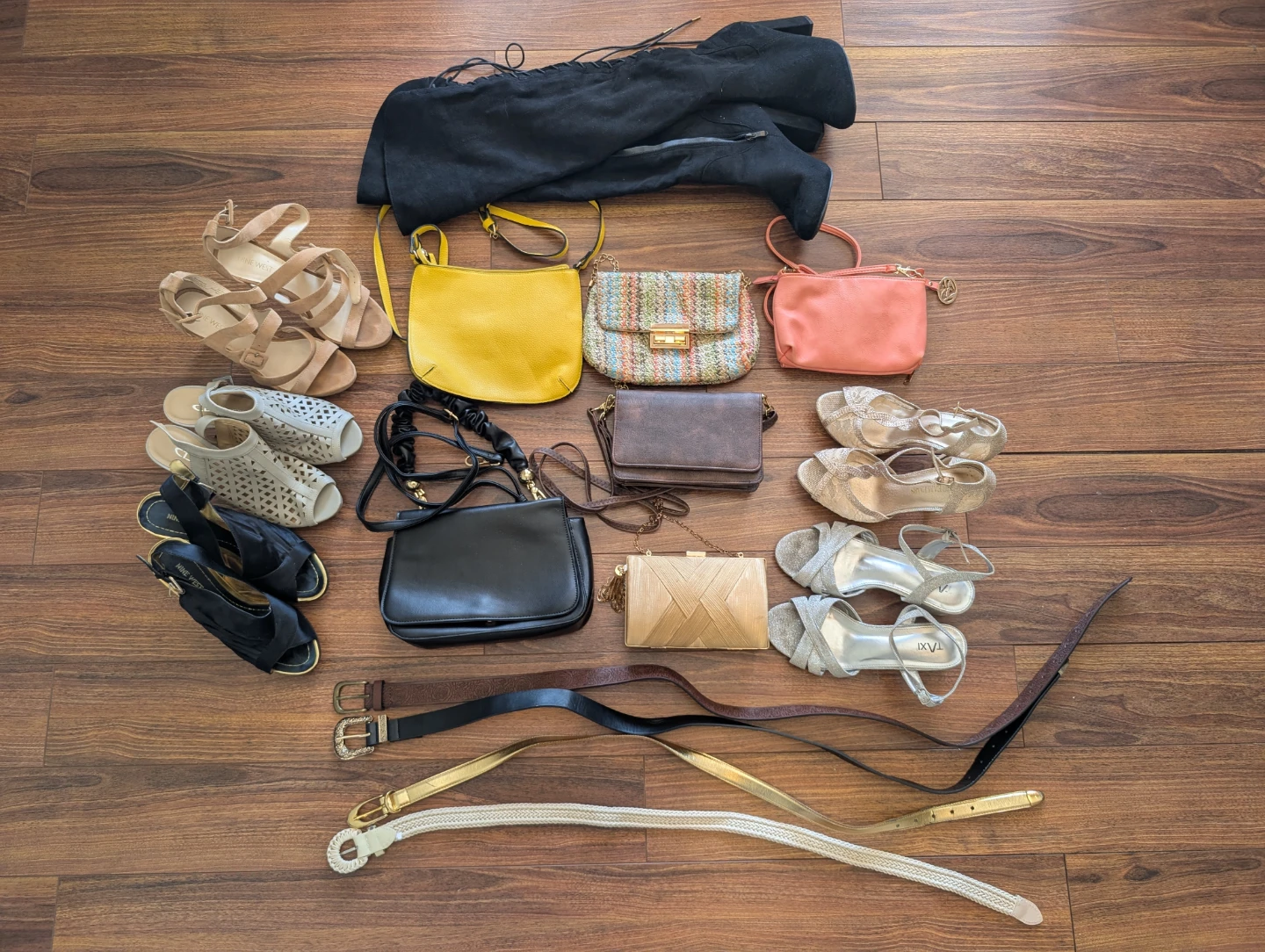 Women's size 8 heel, purse & belt clothing haul!