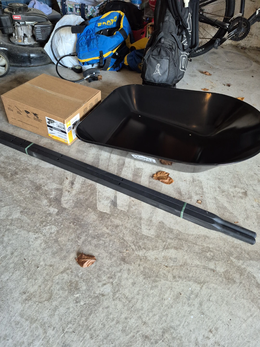 Project Source 4 Cu. Ft. Steel Wheelbarrow