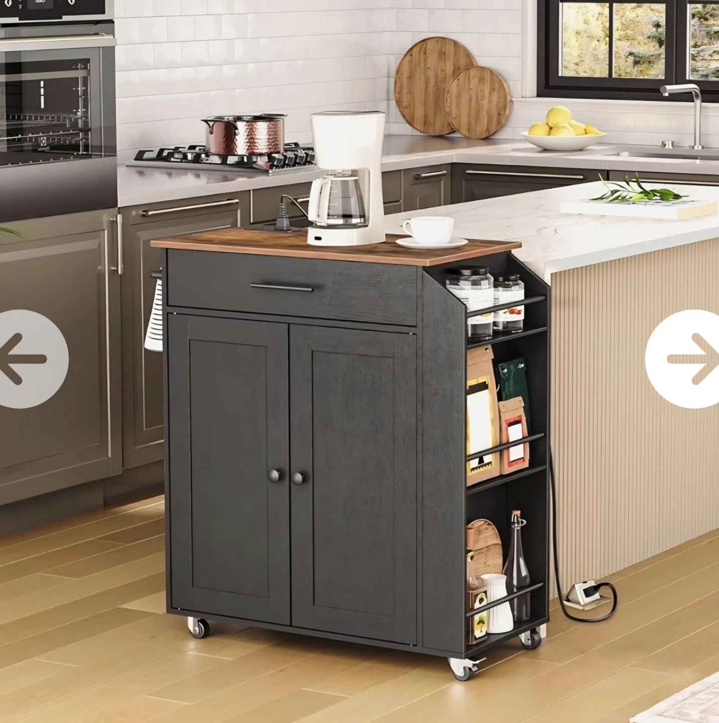 Kitchen island cart (New in box)