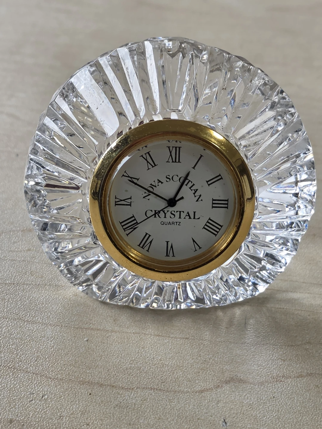 Crystal Glass Desk Clock - photo 2