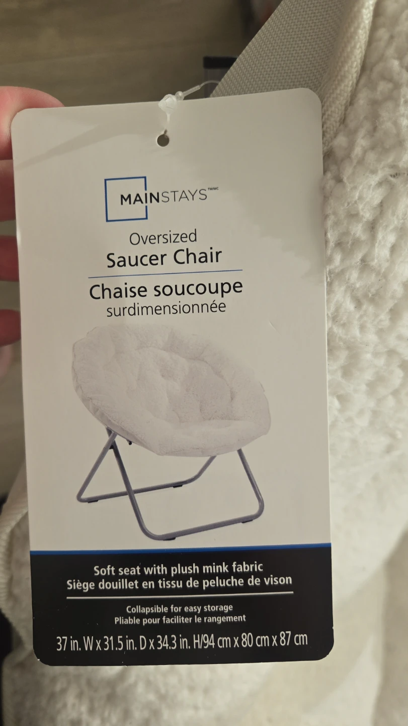 Mainstays Oversized Saucer Chair - photo 3