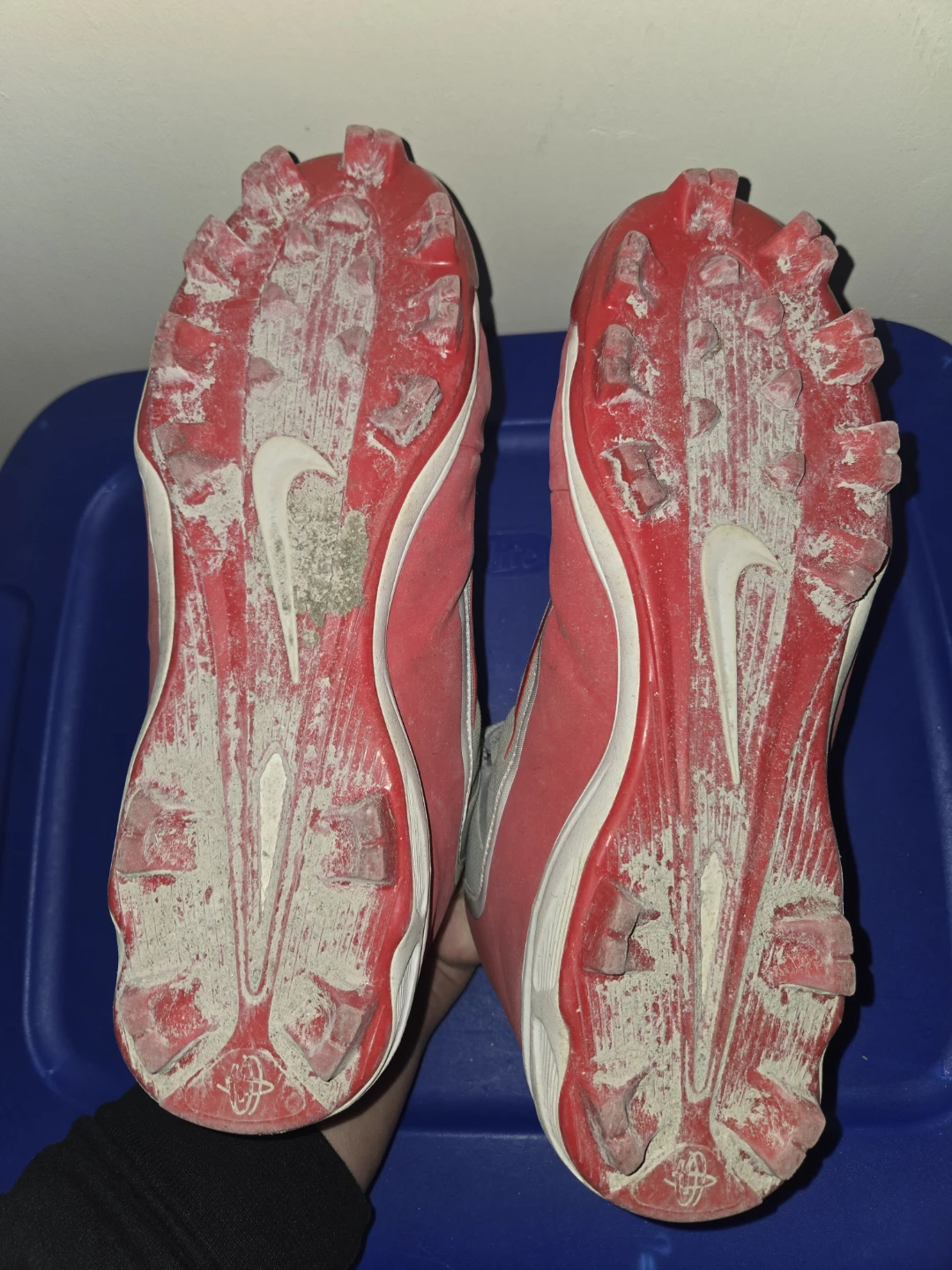 Nike BSBL Red/Grey Baseball Cleats - US 13 - photo 3