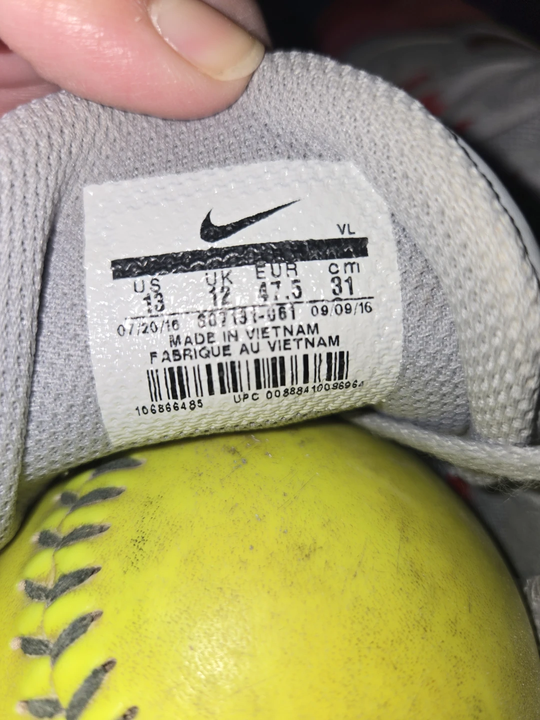 Nike BSBL Red/Grey Baseball Cleats - US 13 - photo 4