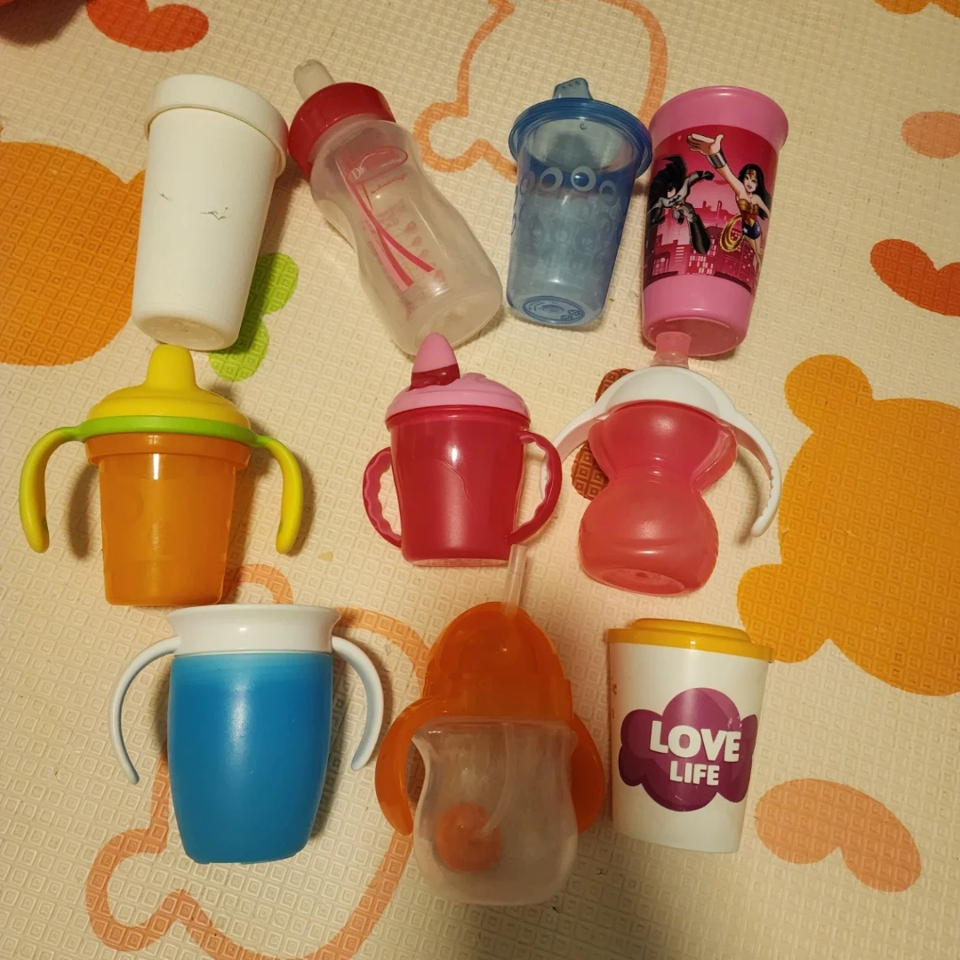 Assorted Baby Sippy Cups and Bottles lot