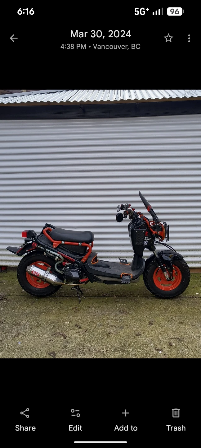 Custom Honda ruckus 5000 Kms