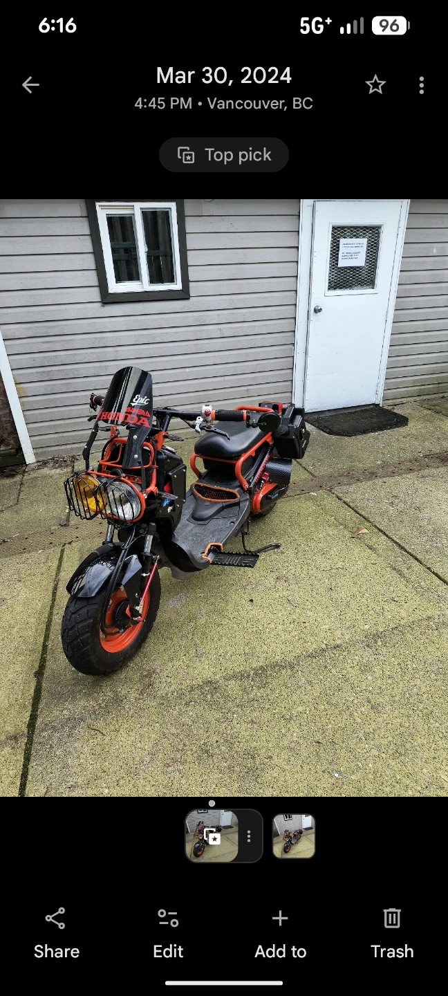Custom Honda ruckus 5000 Kms - photo 2