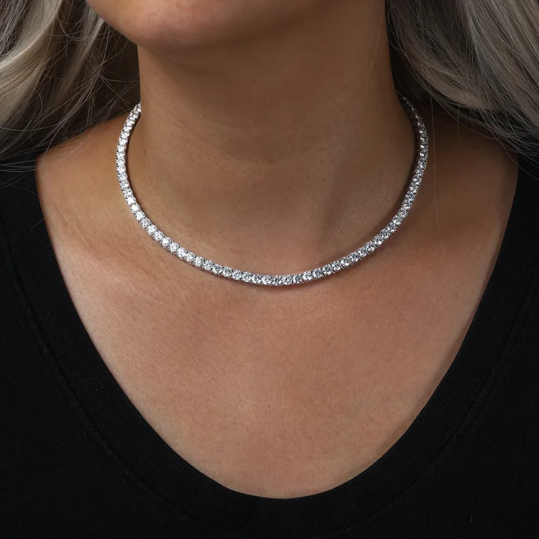 Silver Tennis Necklace