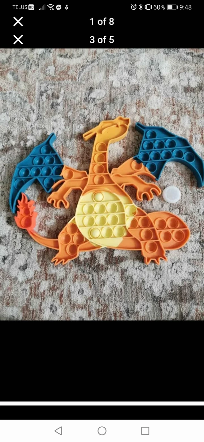 Charizard Pop It Fidget Toy