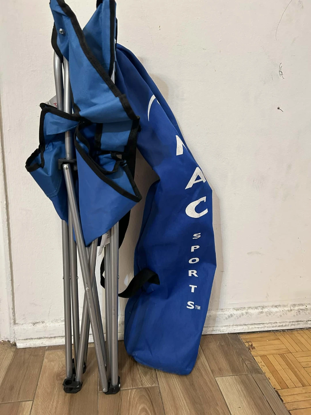 Blue Folding Camping Chair with Cup Holder - photo 3