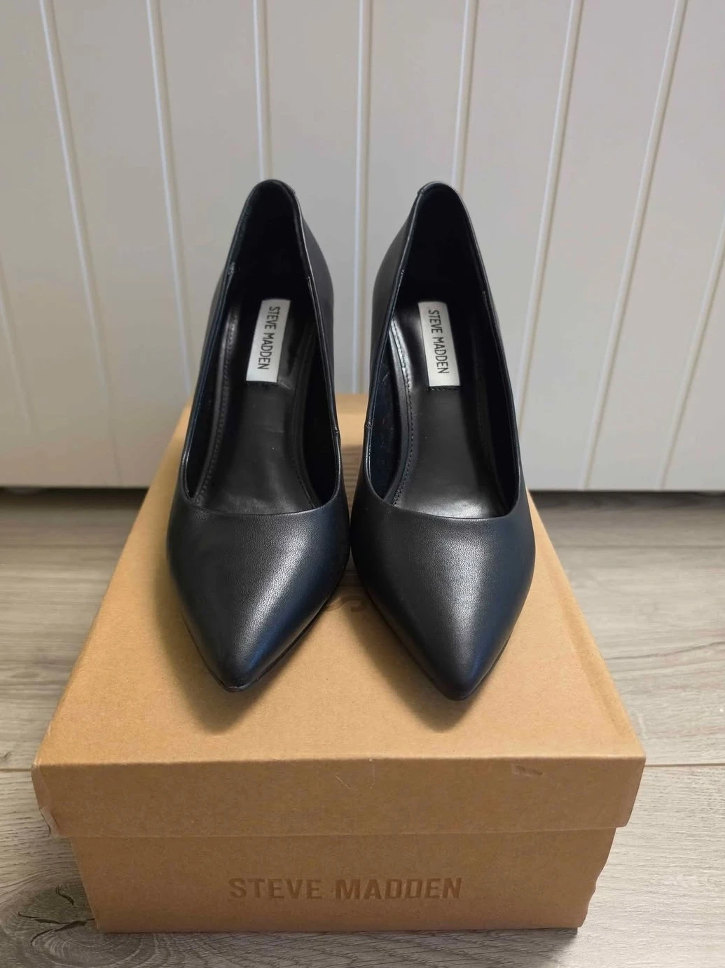Steve Madden Attract Black PU Pumps - Size 7