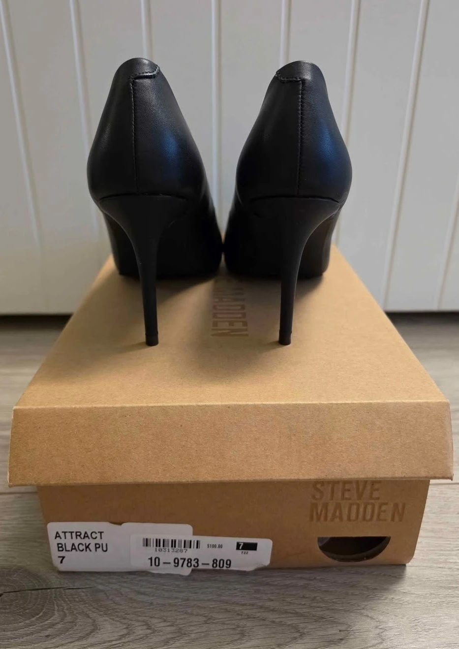 Steve Madden Attract Black PU Pumps - Size 7 - photo 3