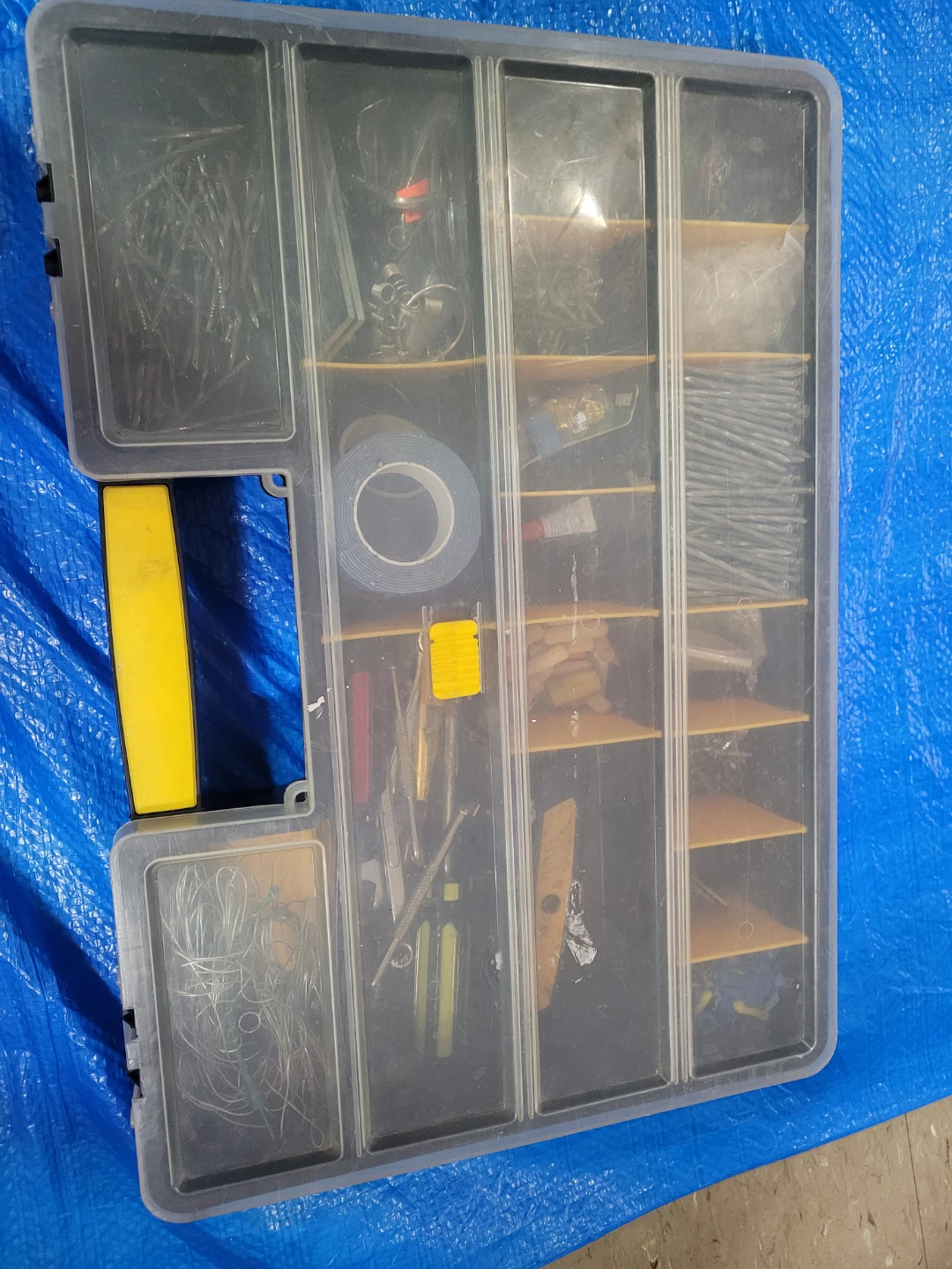 Assorted Hardware and Tools Organizer Box