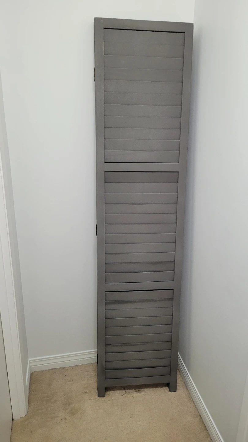Foldable Gray Room Divider - photo 3