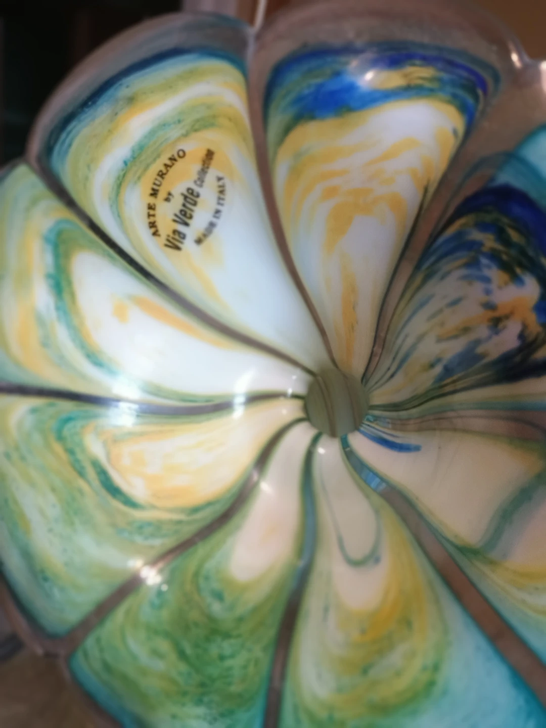 Via Verde Murano Glass Flower Sculpture - photo 2