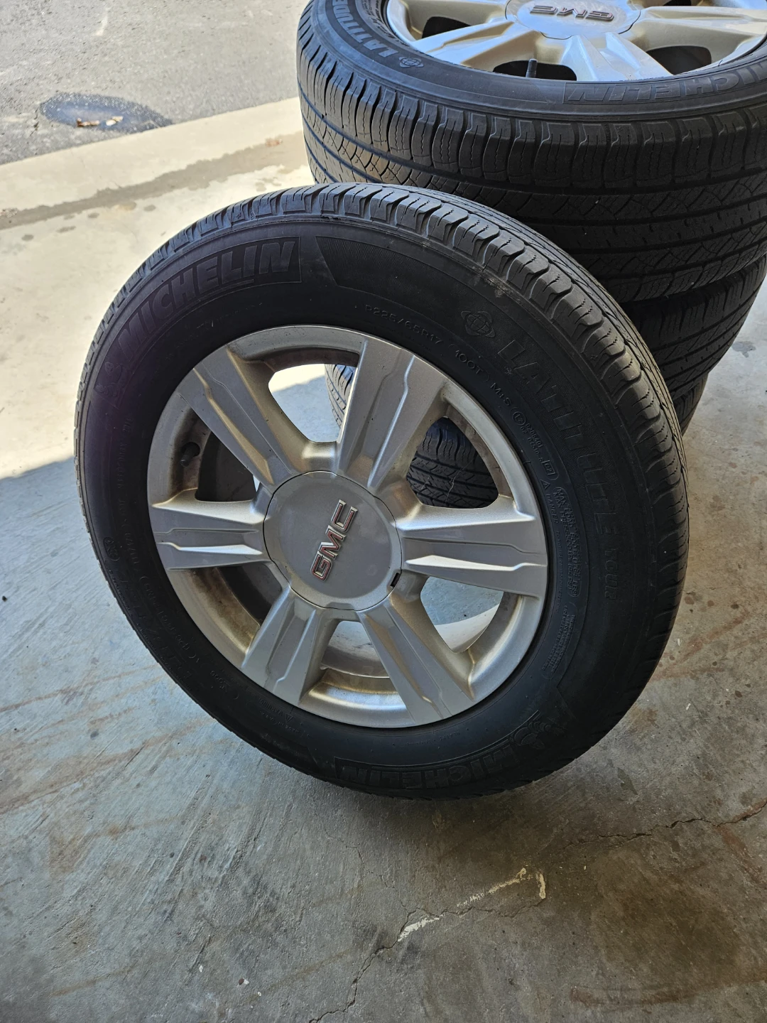 Set of 4 Michelin Tires with GMC Rims