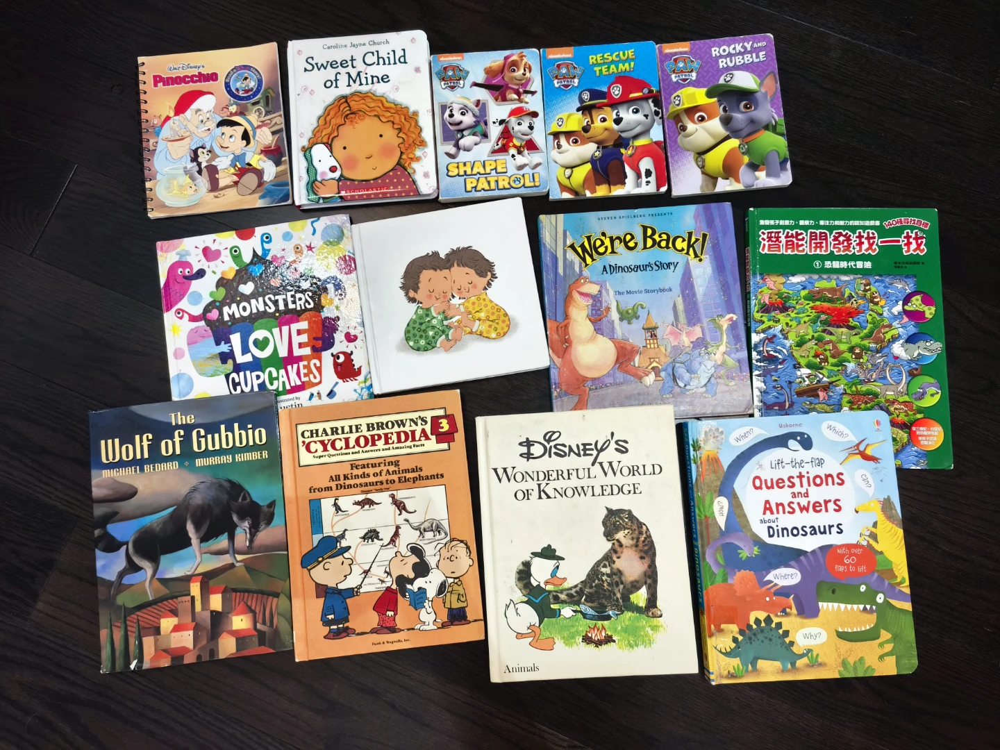 Assorted Children's Books - Disney, Paw Patrol, Dinosaurs & More
