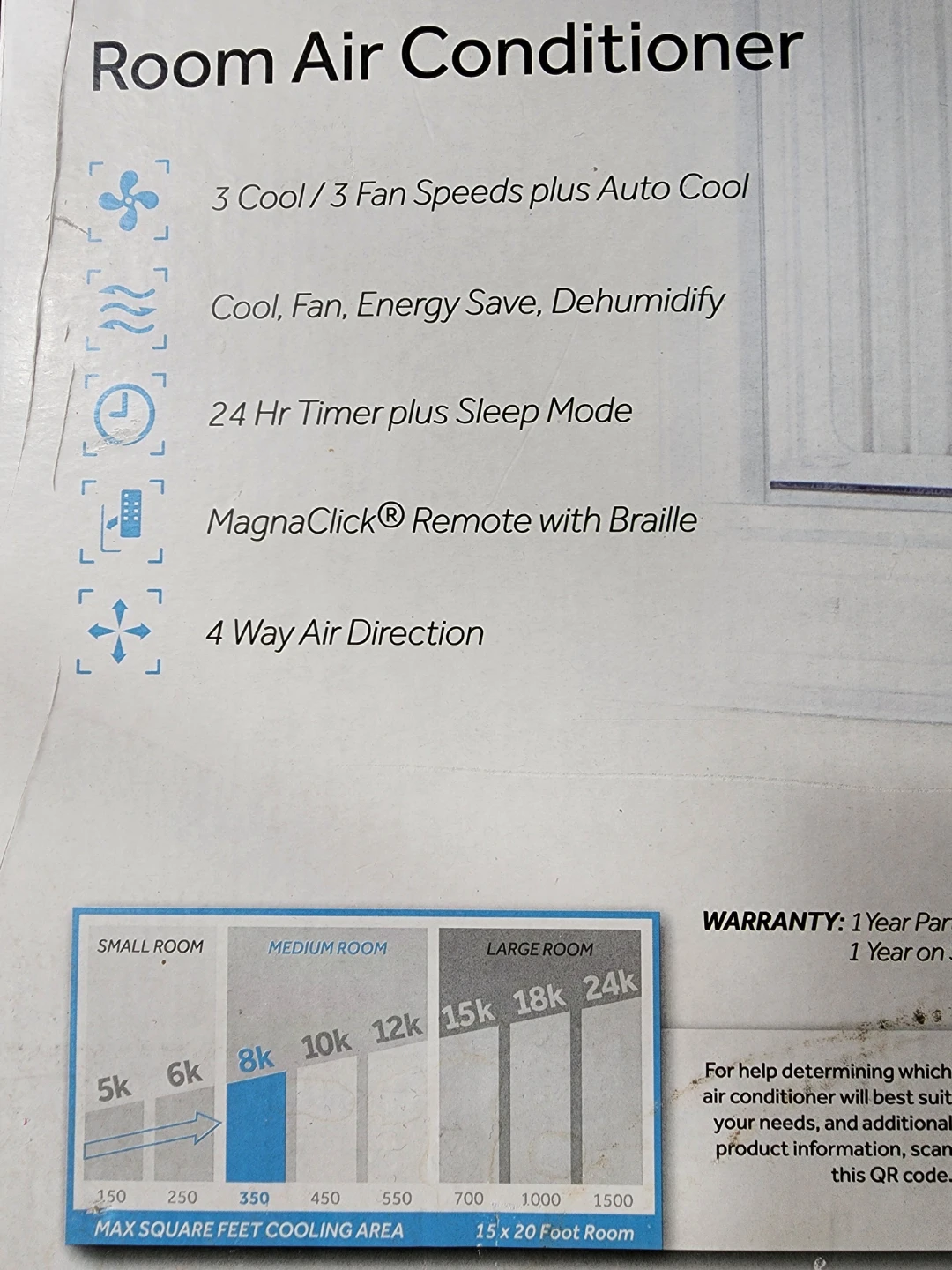 Haier 8,000 BTU Room Air Conditioner - photo 4