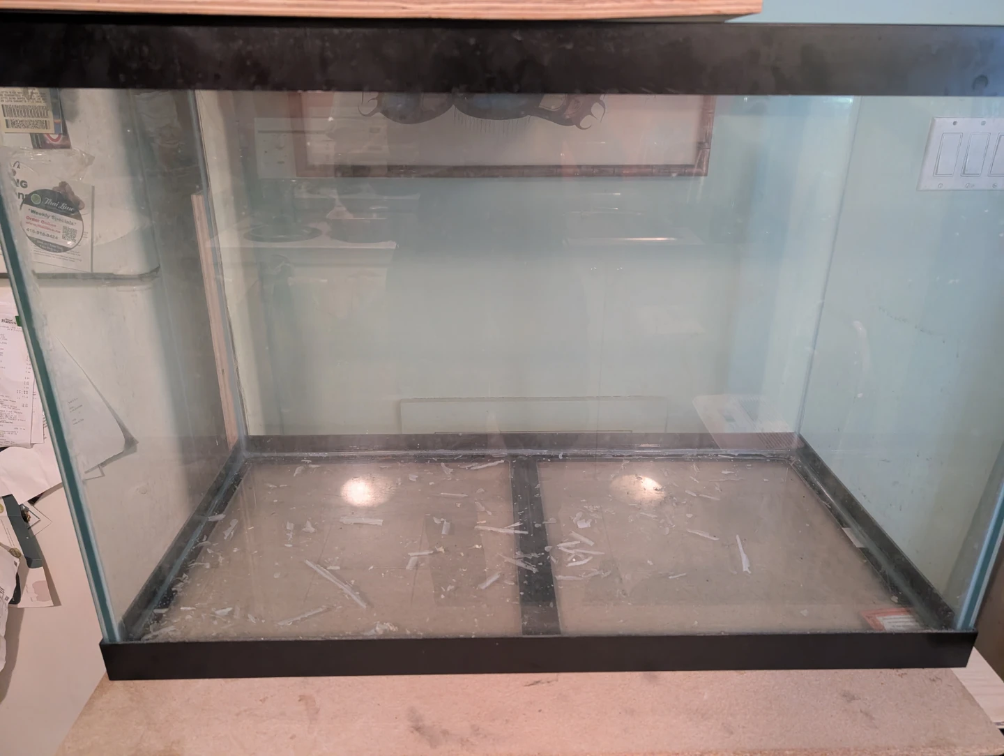 65 gallon Glass Aquarium Tank Needs to be resealed or for lizard