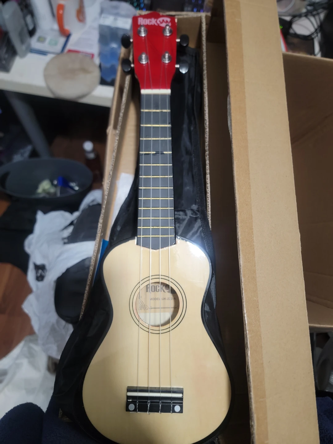 RockJam UK-222 Soprano Ukulele (Natural)