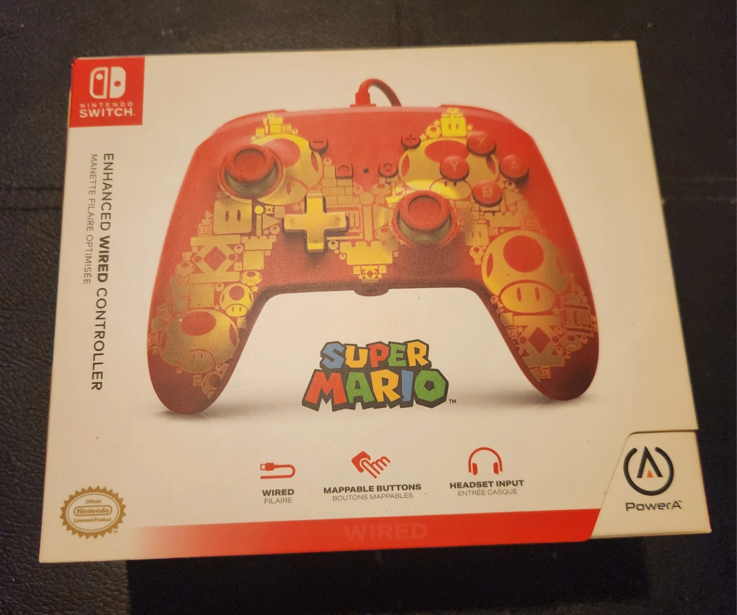 Nintendo Switch Super Mario Wired Controller Sealed 🌱