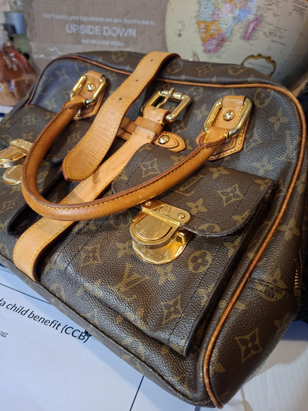 Louis Vuitton Monogram Canvas Speedy Bandouliere Bag