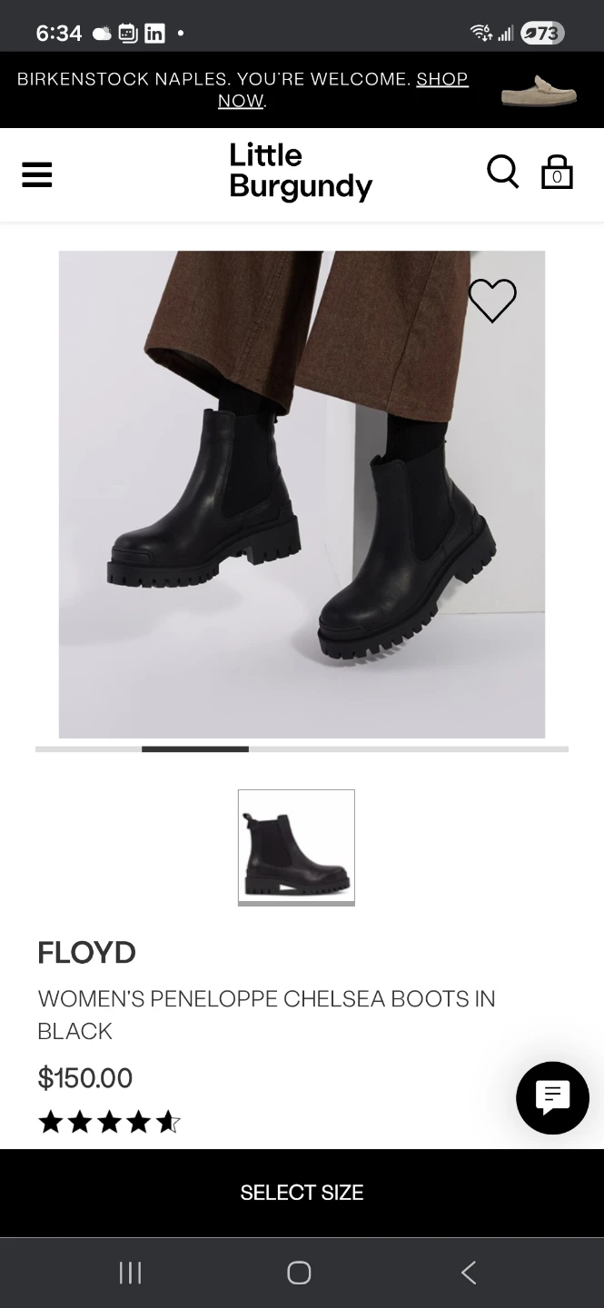 Floyd Women's Penelope Chelsea Boots size 9