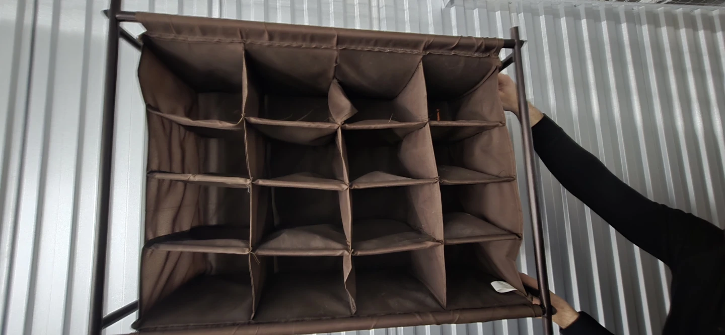 Shoe storage - holds 16 pairs