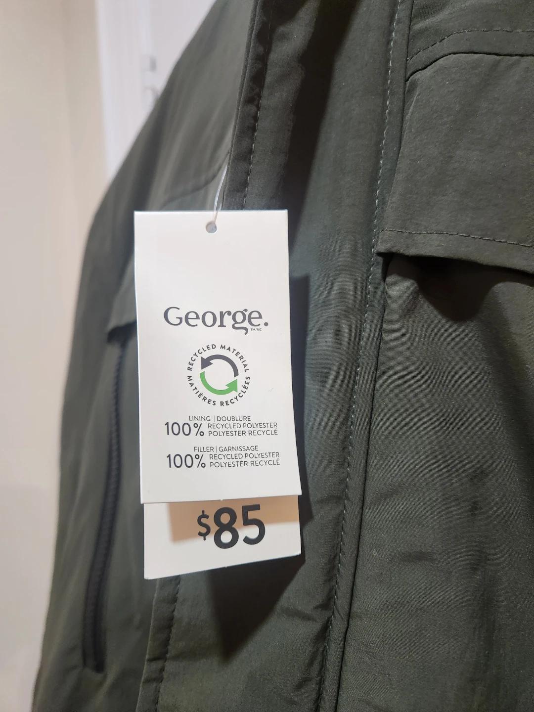 Large George Green Parka Jacket (Male) - photo 3