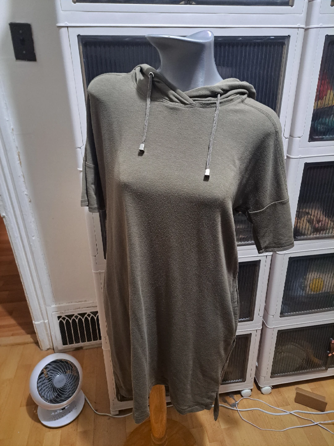 Cable & Gauge Olive Green Hoodie Dress🌱