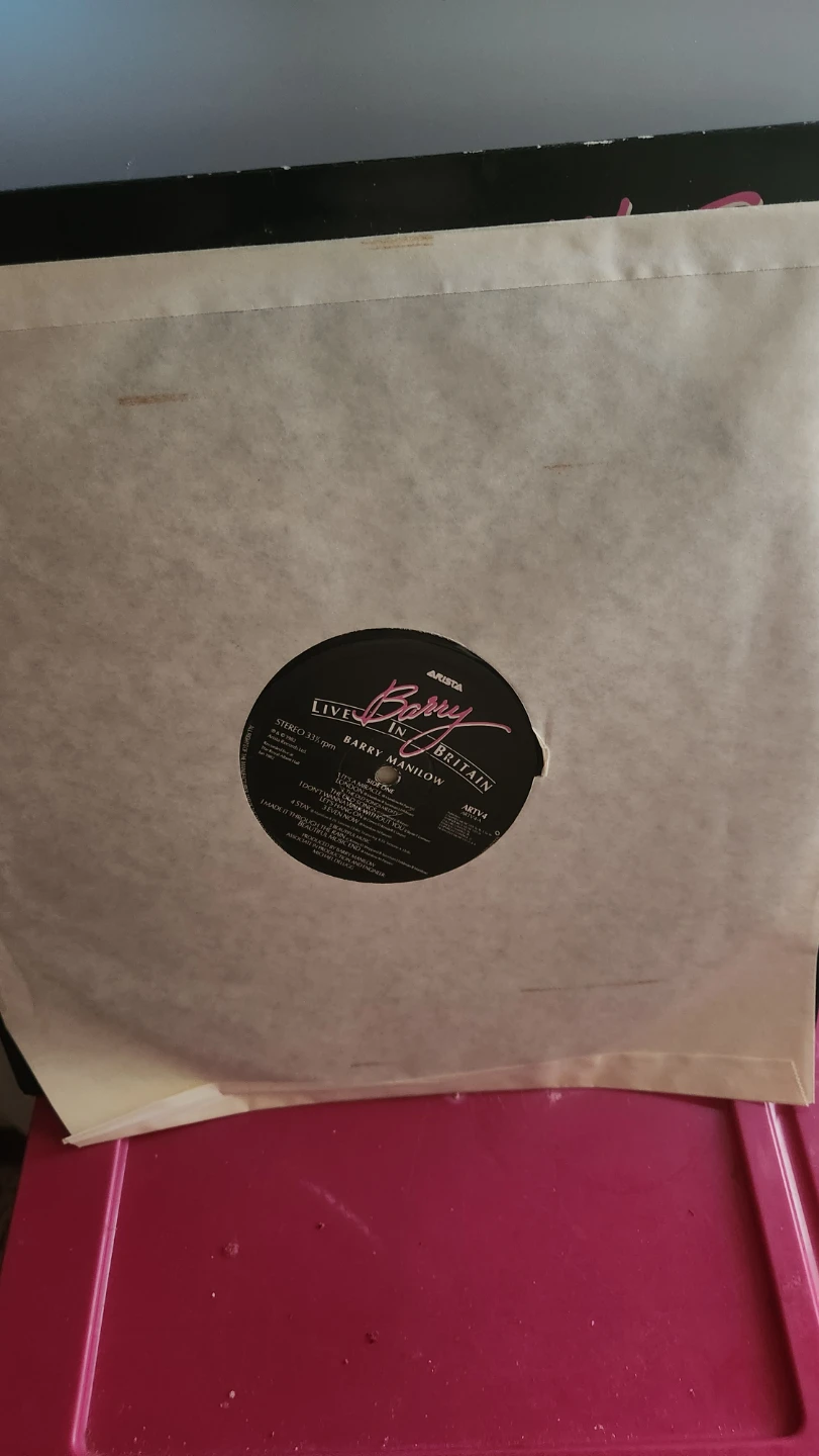 Barry Manilow Live in Britain Vinyl Record - photo 5