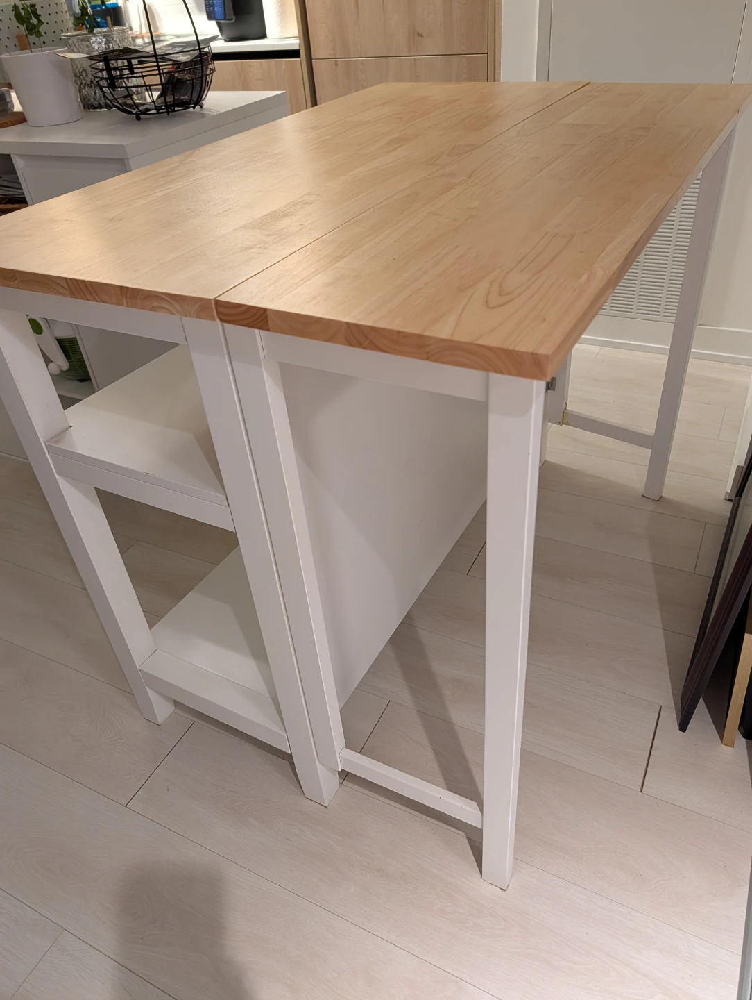 Kitchen Island Cart with Shelves - photo 4