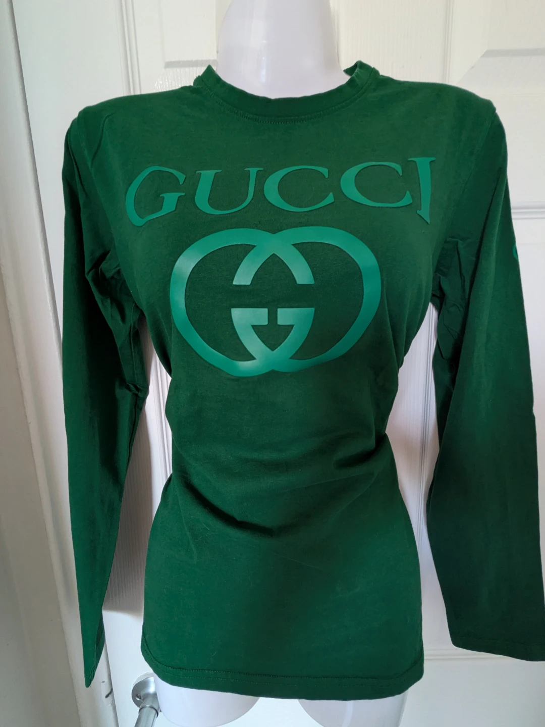 Green Gucci Long Sleeve T-Shirt