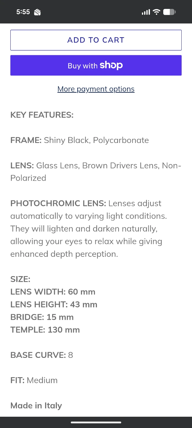 Serengeti Livorno Sunglasses - Shiny Black / Brown Drivers - photo 3