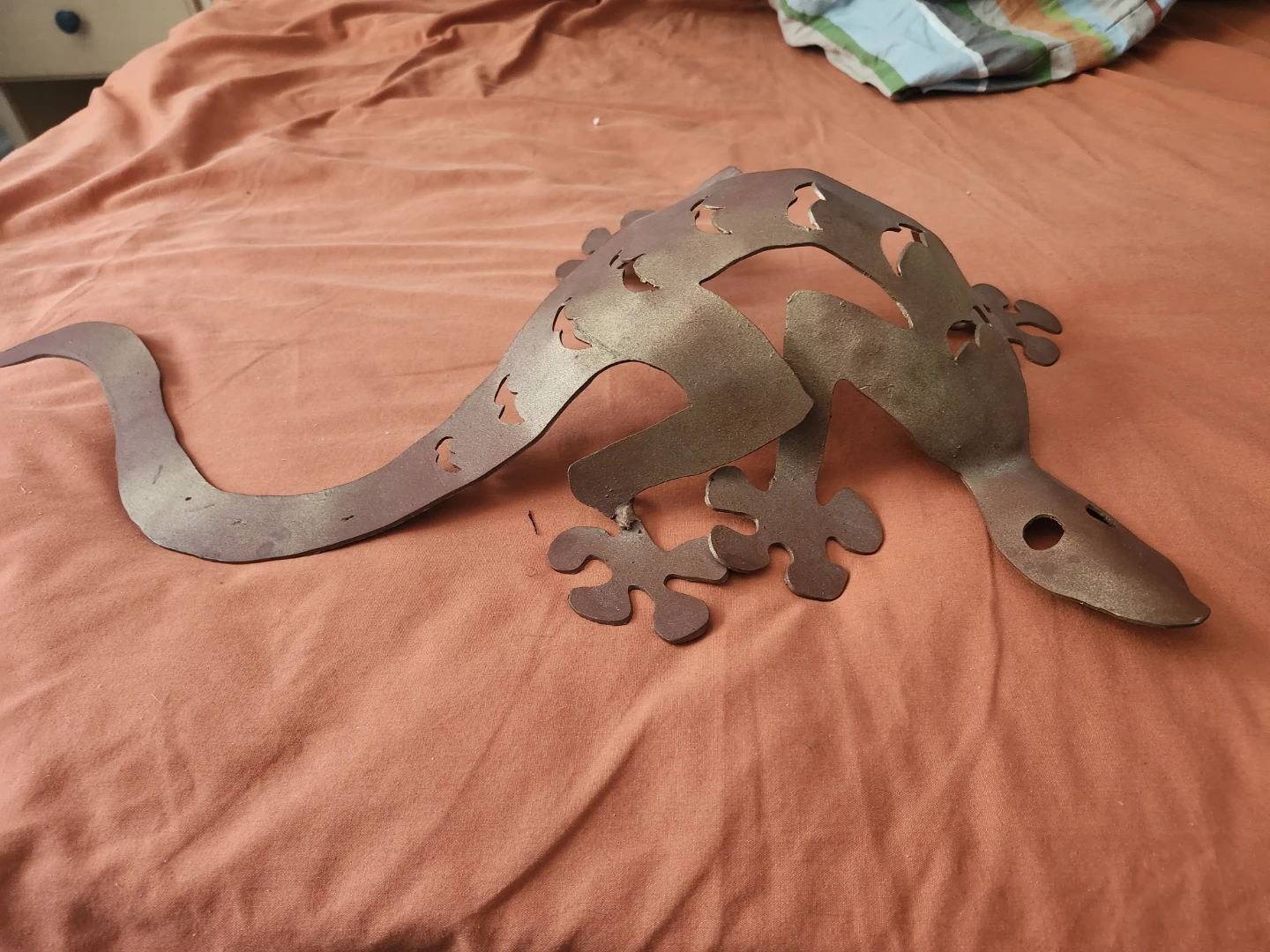 Metal Gecko Wall Art