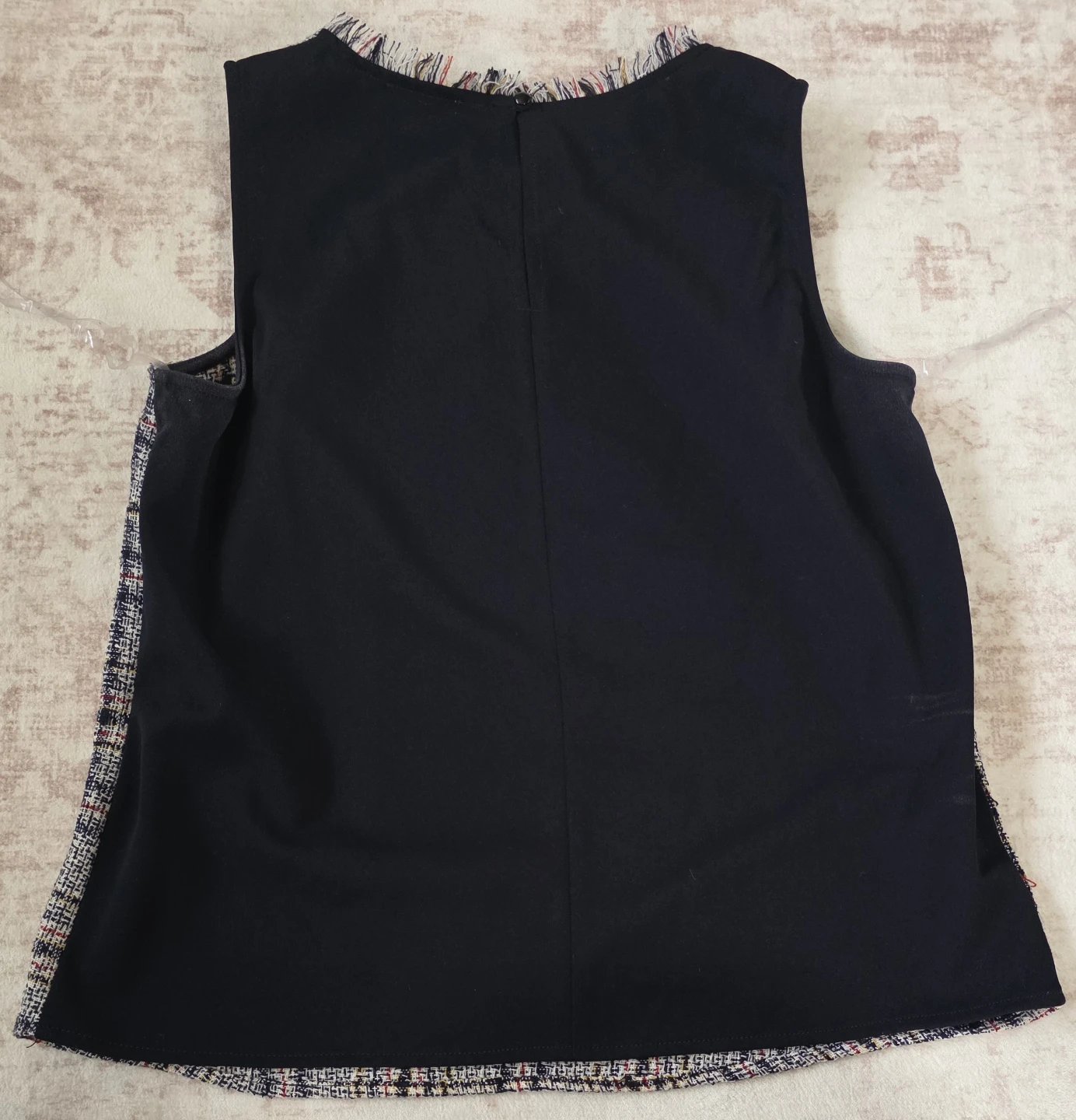 Women's Plaid Tweed Sleeveless Top - photo 2