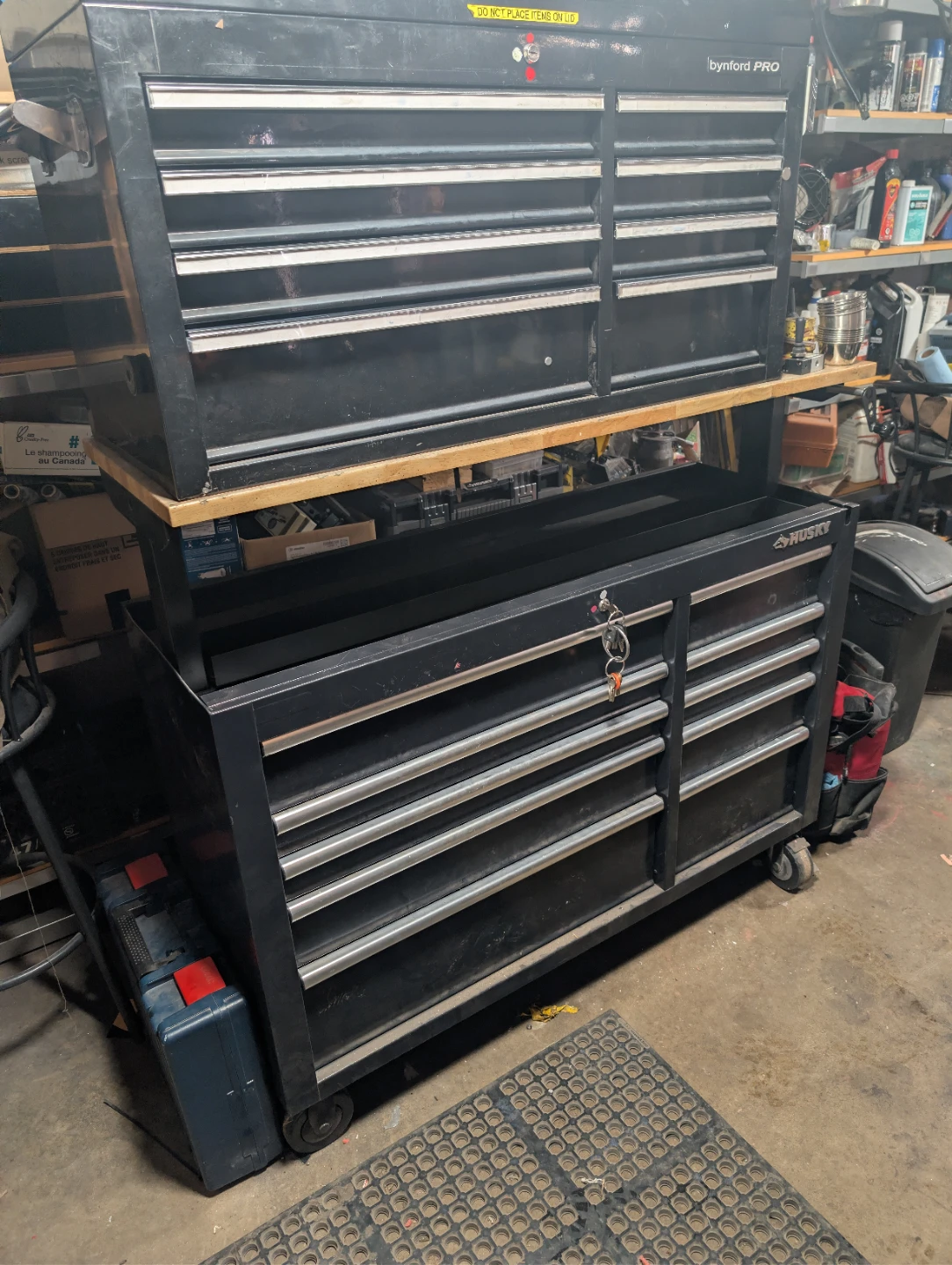 Husky and Bynford Pro Tool Chests,Will sell tools separately