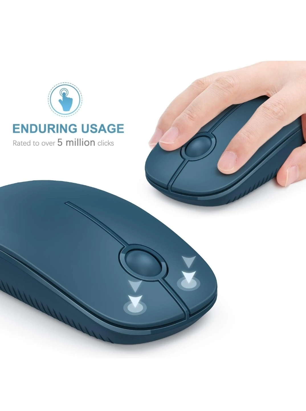 Wireless Mouse, Vssoplor 2.4G Slim Slient Portable - photo 3