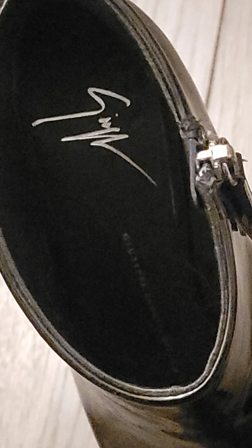 Giuseppe Zanotti Black Patent Leather Peep-Toe Platforms - photo 2