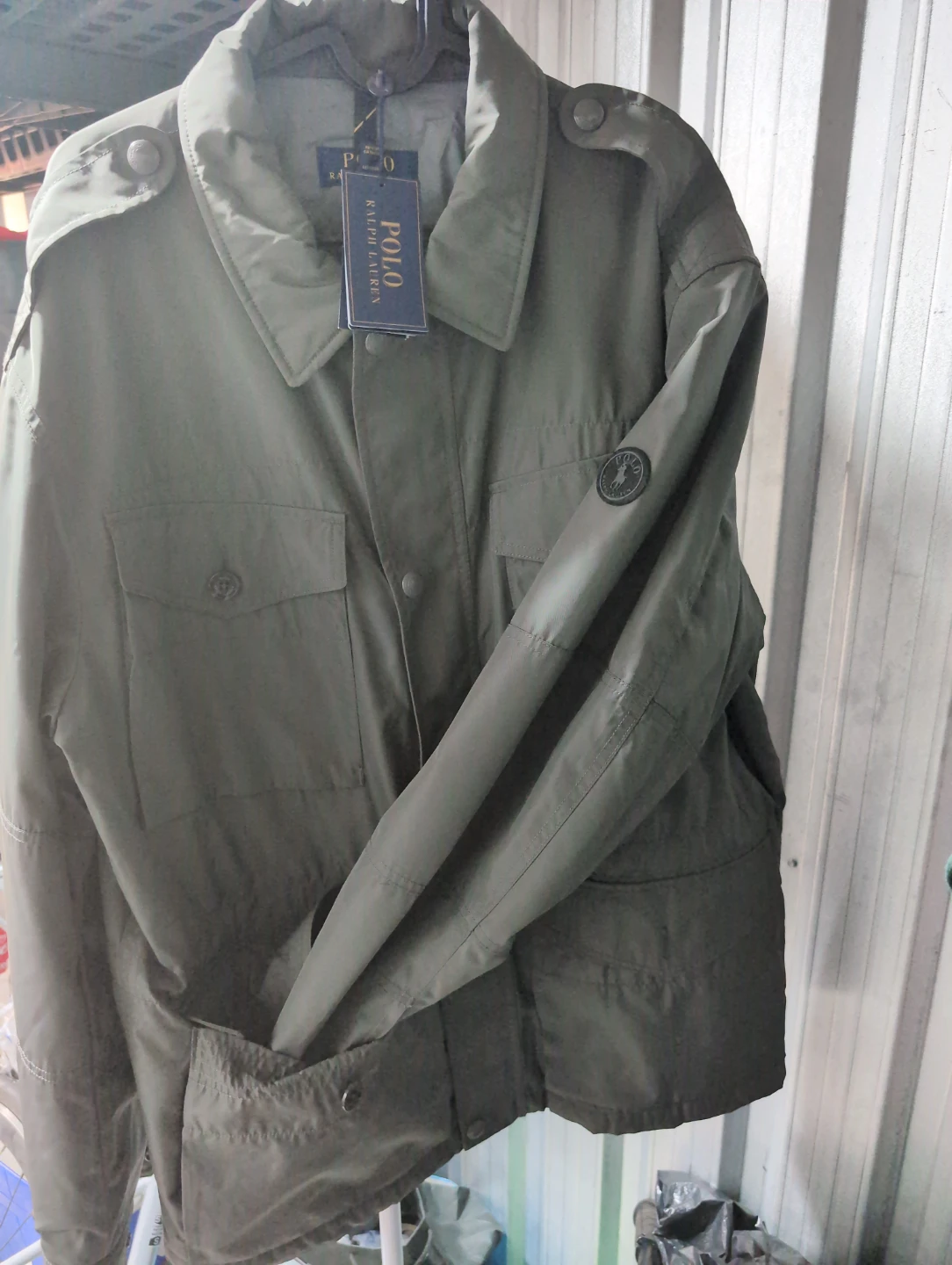 Polo Ralph Lauren Men's Nylon Utility Jacket Grey