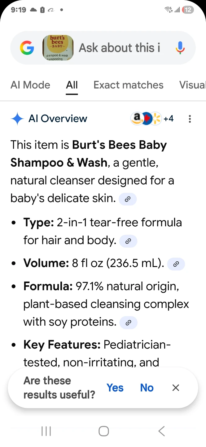 Burt's Bees Baby Shampoo & Wash Original - 8 fl oz - photo 2