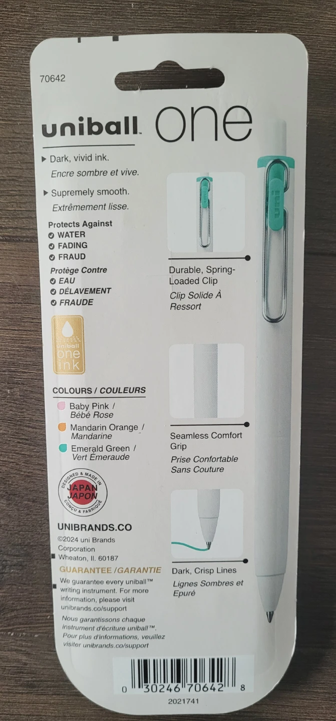 Uni-ball ONE Gel Pens - Assorted - Medium Point (3 Pens) - photo 2