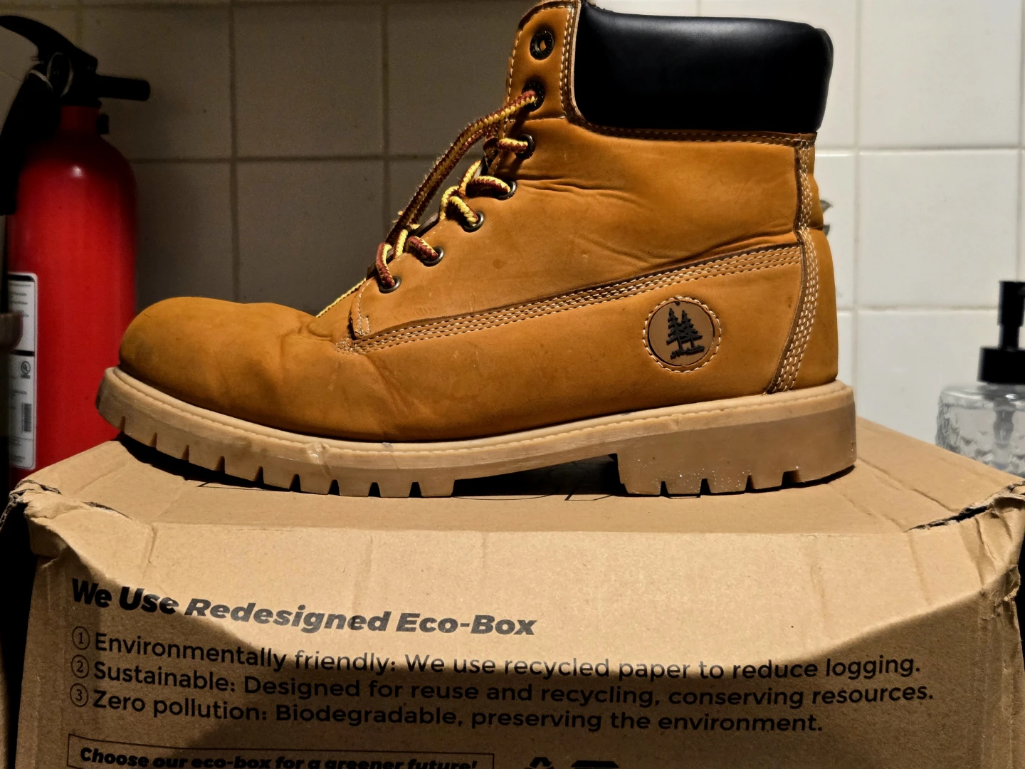 Timberland Work Boot - Wheat Nubuck Leather