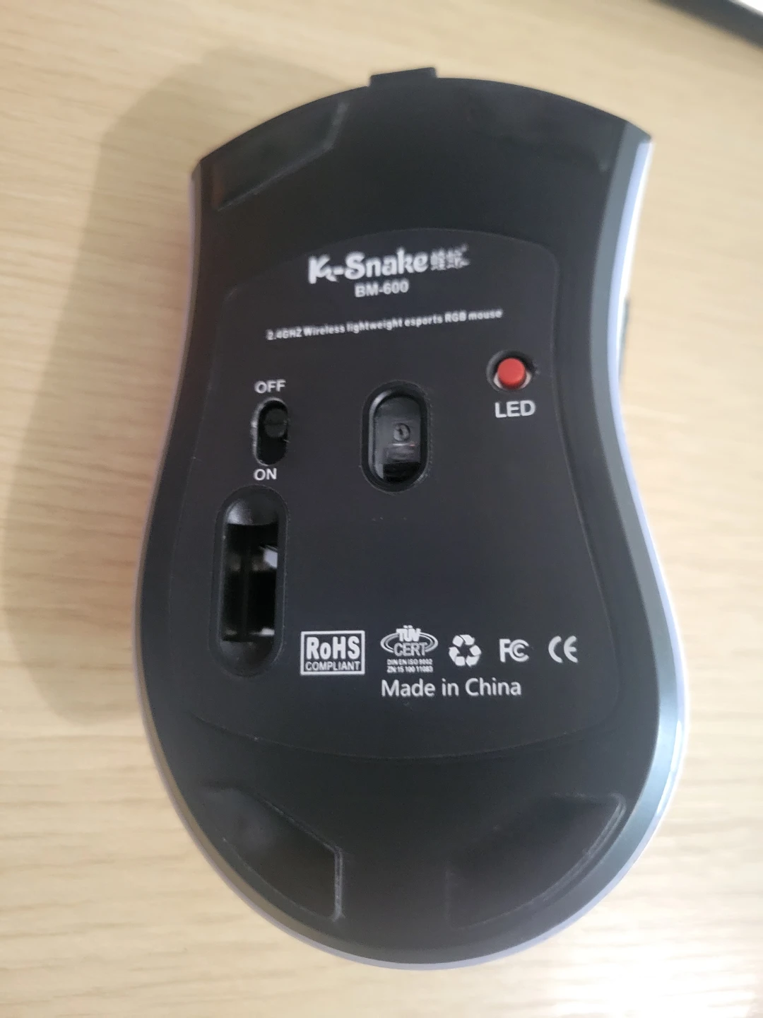 K-Snake BM-600 Wireless RGB Gaming Mouse - photo 2