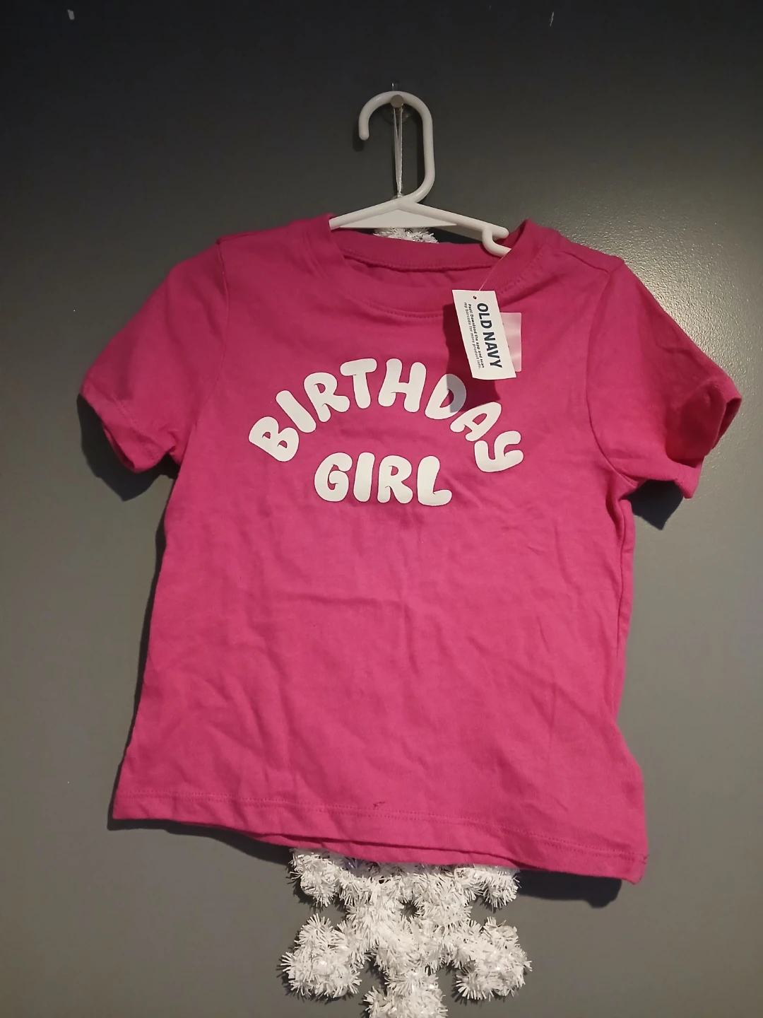 Old Navy "Birthday Girl" T-Shirt Size 3T - photo 3