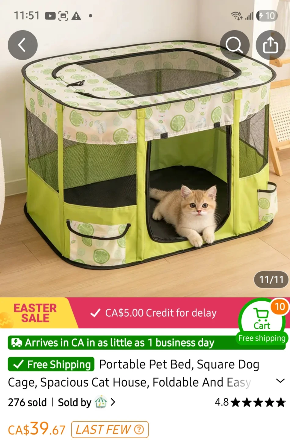 Portable Pet Playpen Enclosure - photo 2